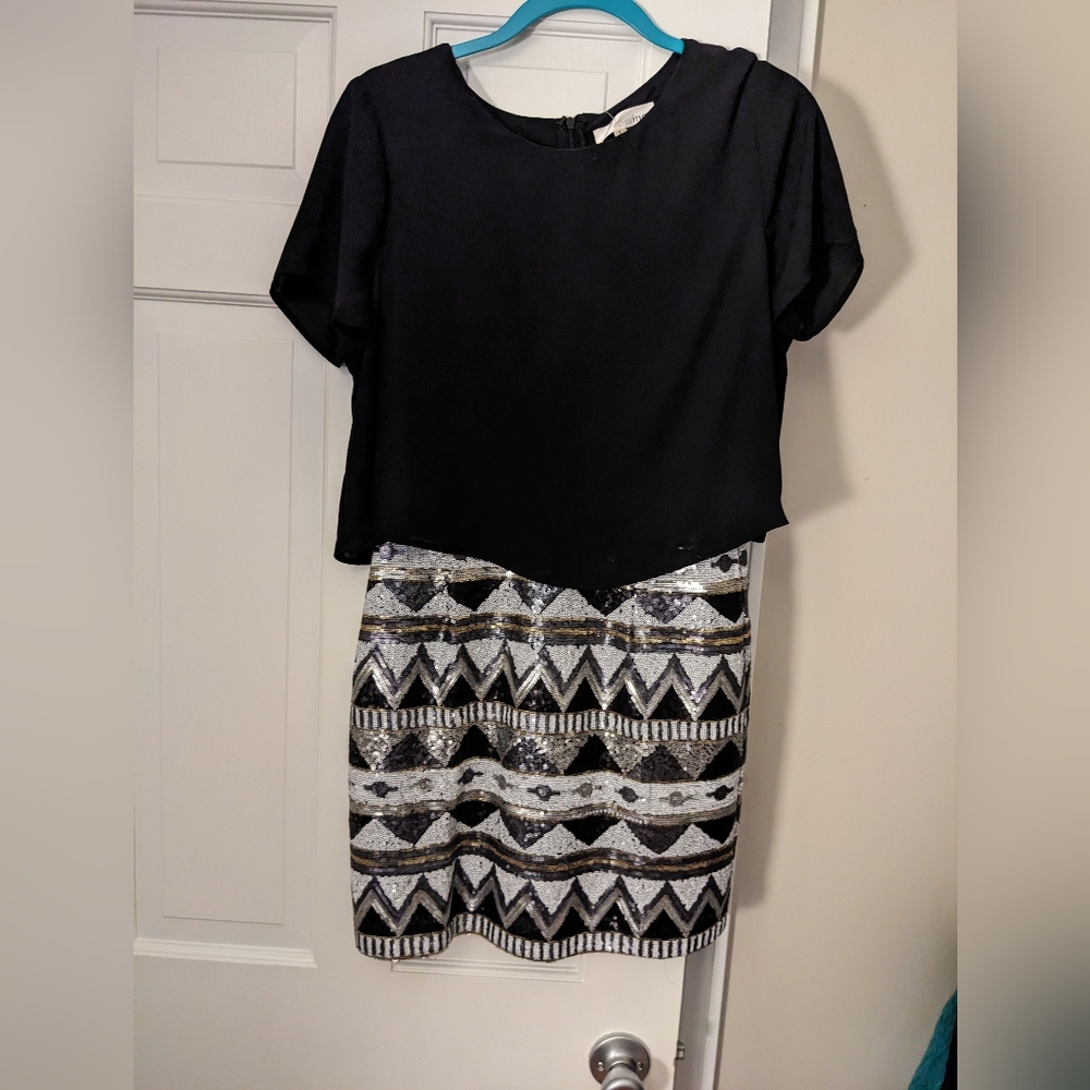 Black cocktail dress